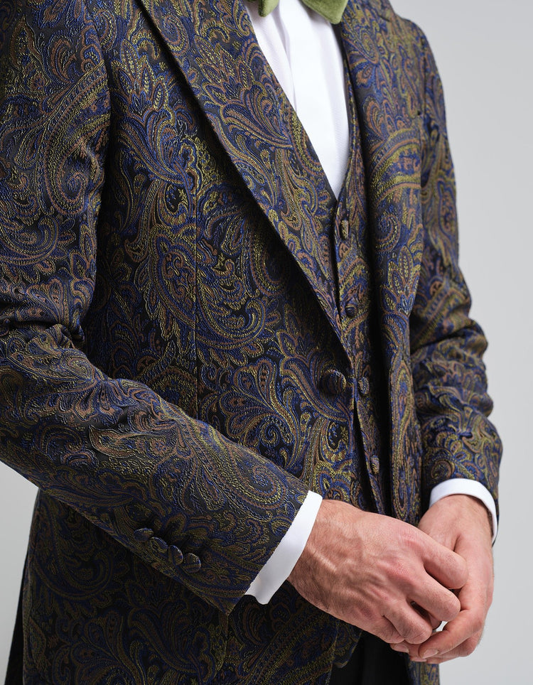 Midnight Paisley Jacquard Jacket - Gresham Blake Online