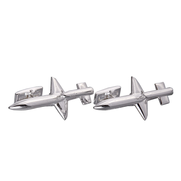 Silver Missile Cufflinks