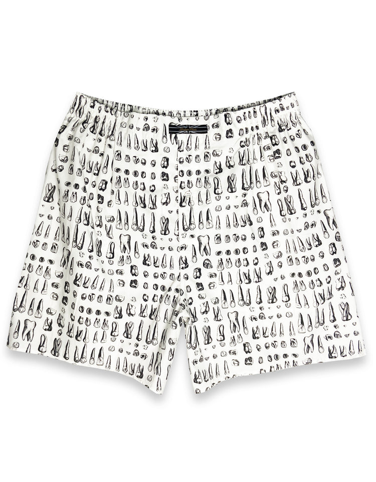 teeth printed boxer shorts