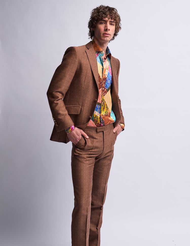 gold suit mens