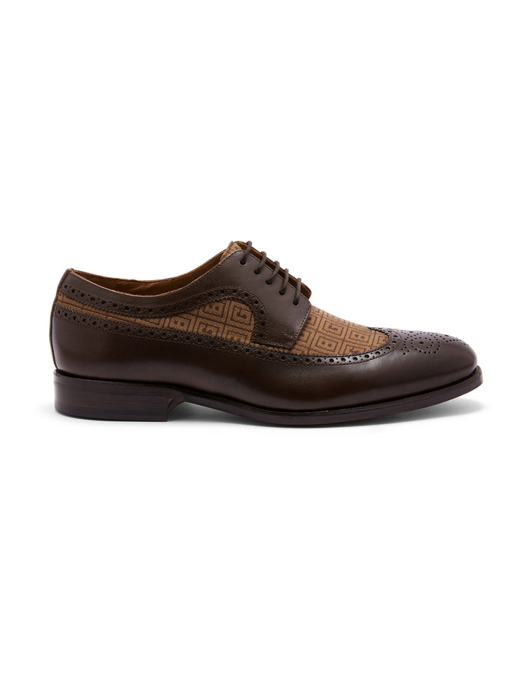 Men's long wing brogues