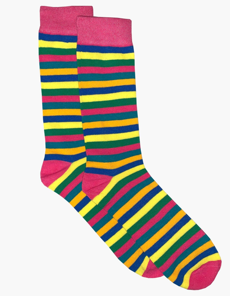 Multicoloured Stripe Sock - Gresham Blake Online