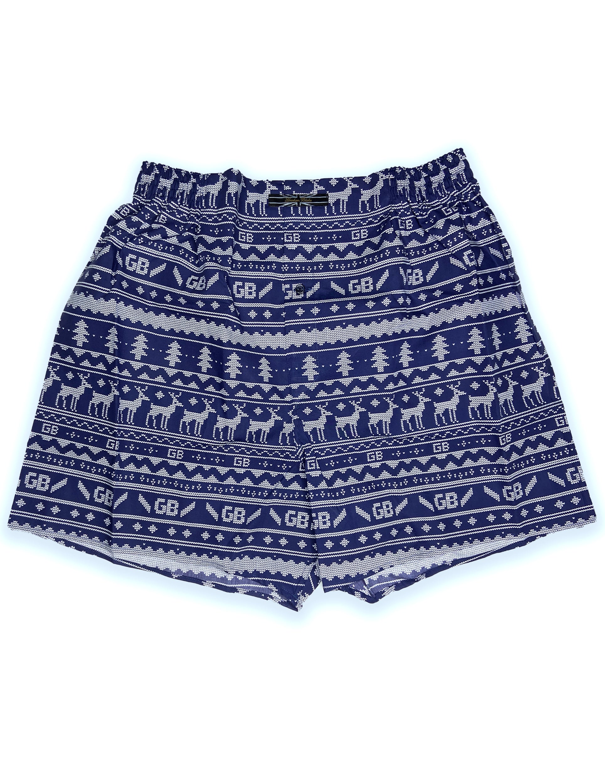 navy knitting pattern boxer shorts