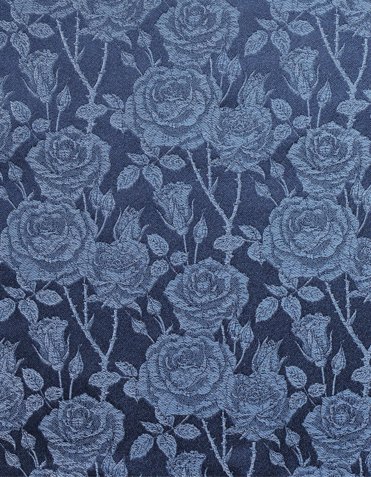 Navy Rose Pocket Square - Gresham Blake Online