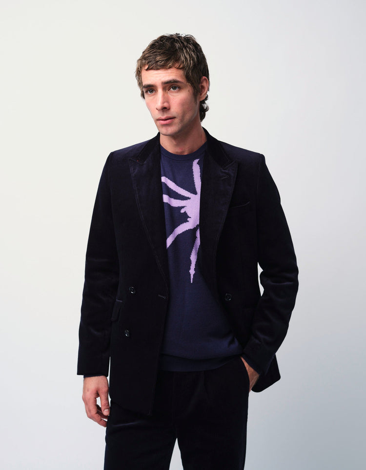 Navy Spider Jumper - Gresham Blake Online