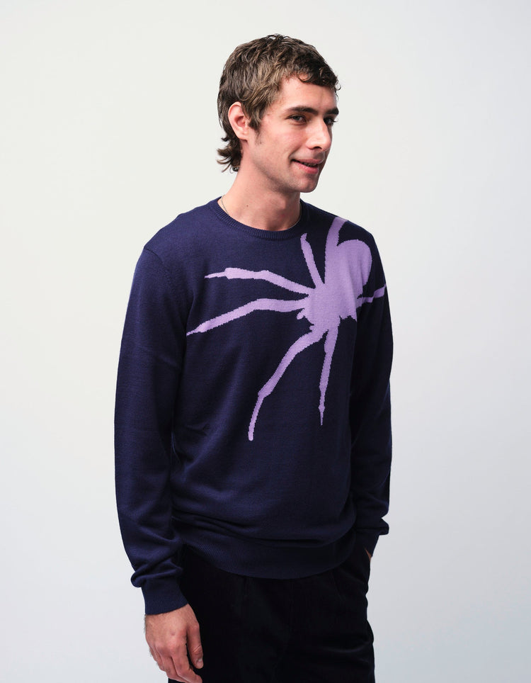Navy Spider Jumper - Gresham Blake Online