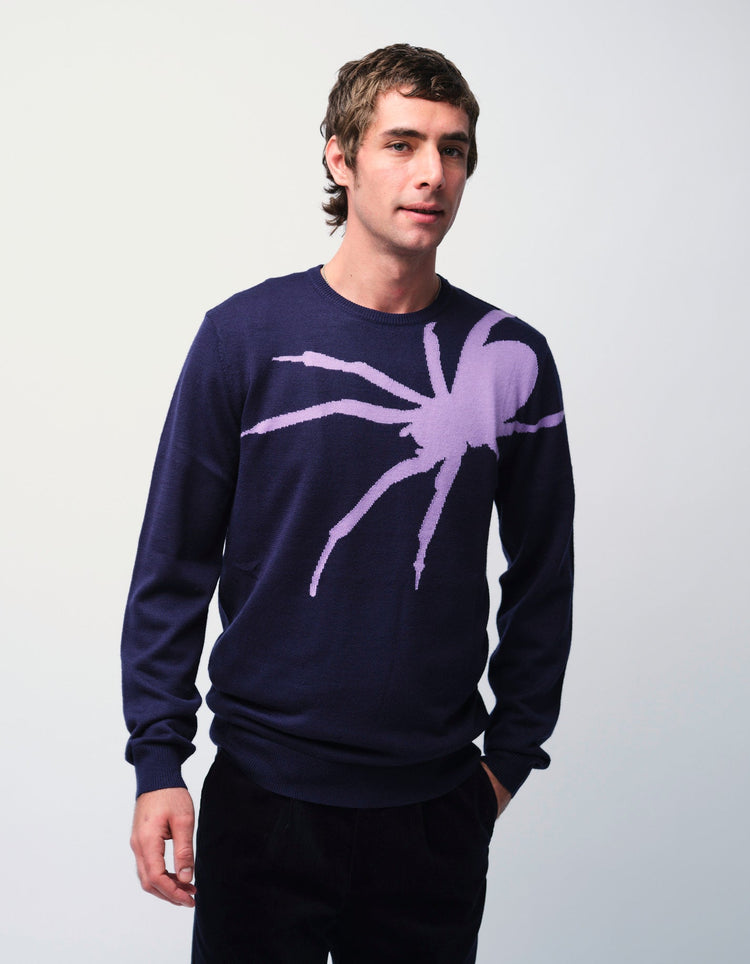 Navy Spider Jumper - Gresham Blake Online