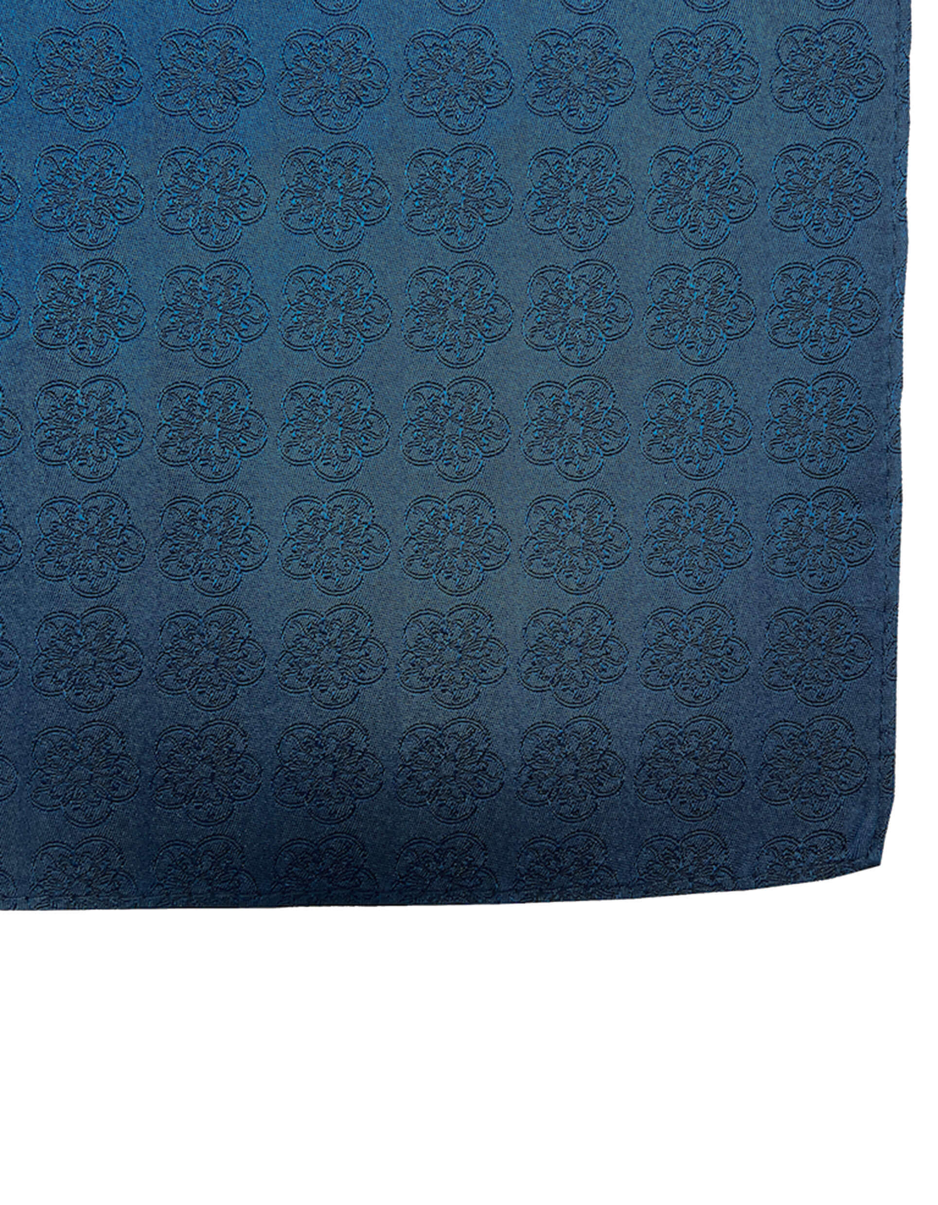 navy blue silk pocket square