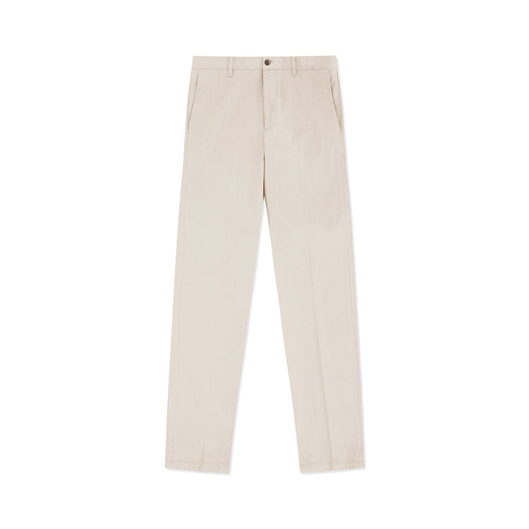 Off - White Cotton Stretch Chino - Gresham Blake Online