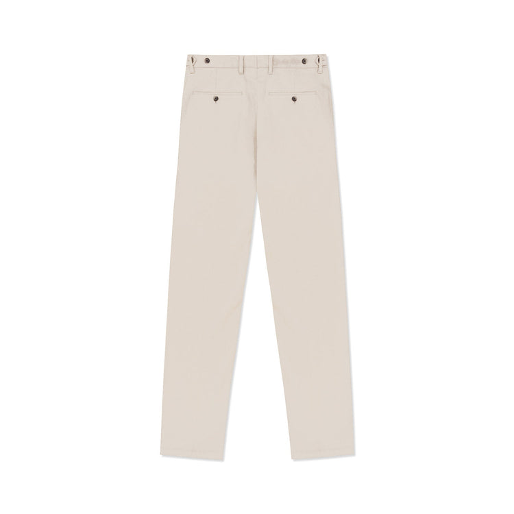 Off - White Cotton Stretch Chino - Gresham Blake Online