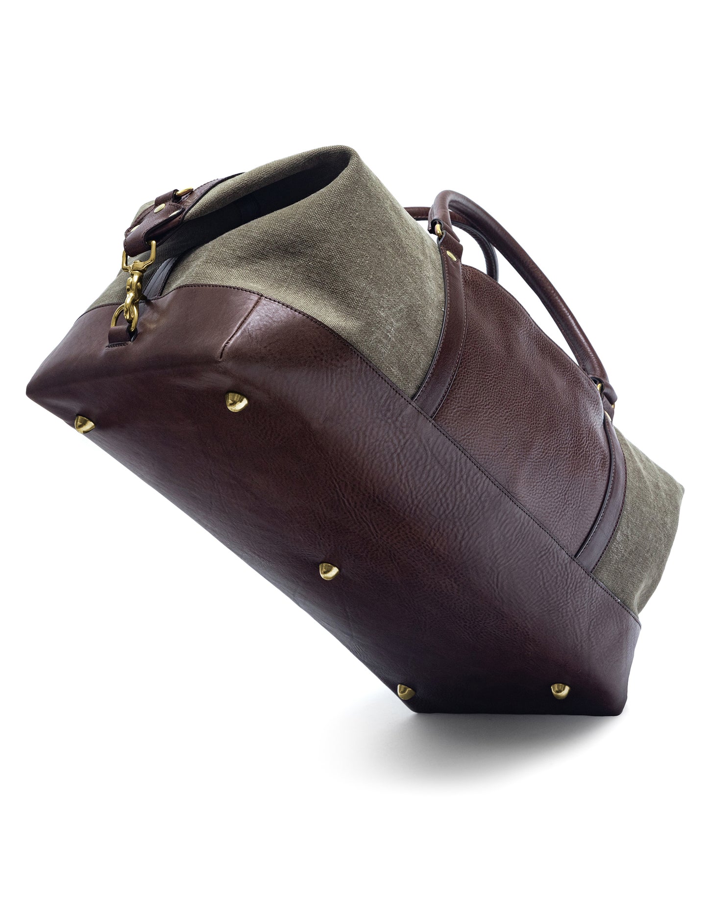  brown leather duffle bag mens 