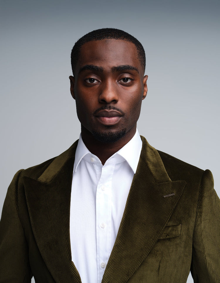 Olive Corduroy Suit - Gresham Blake Online