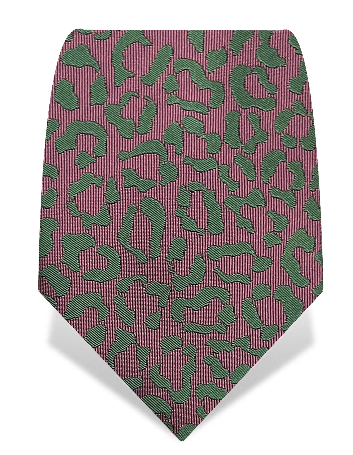 leopard print silk tie