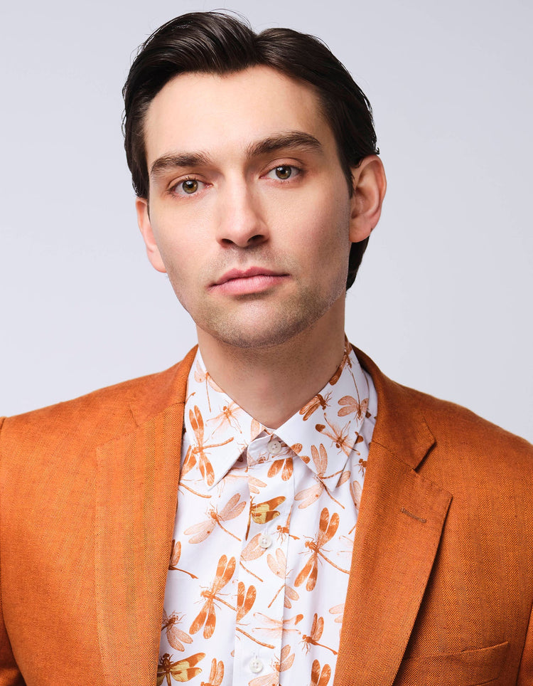Orange Dragonflies Shirt - Gresham Blake Online