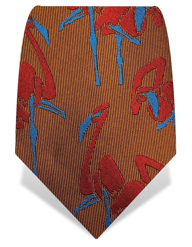 Orange & Red Flamingo Tie - Gresham Blake Online