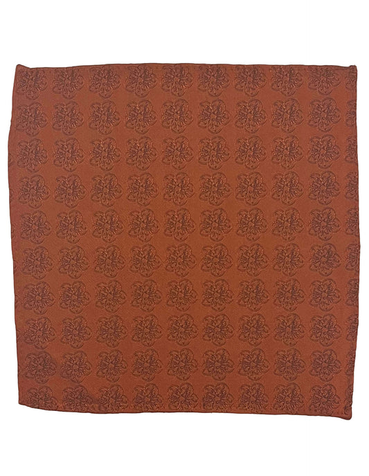 orange pocket square silk