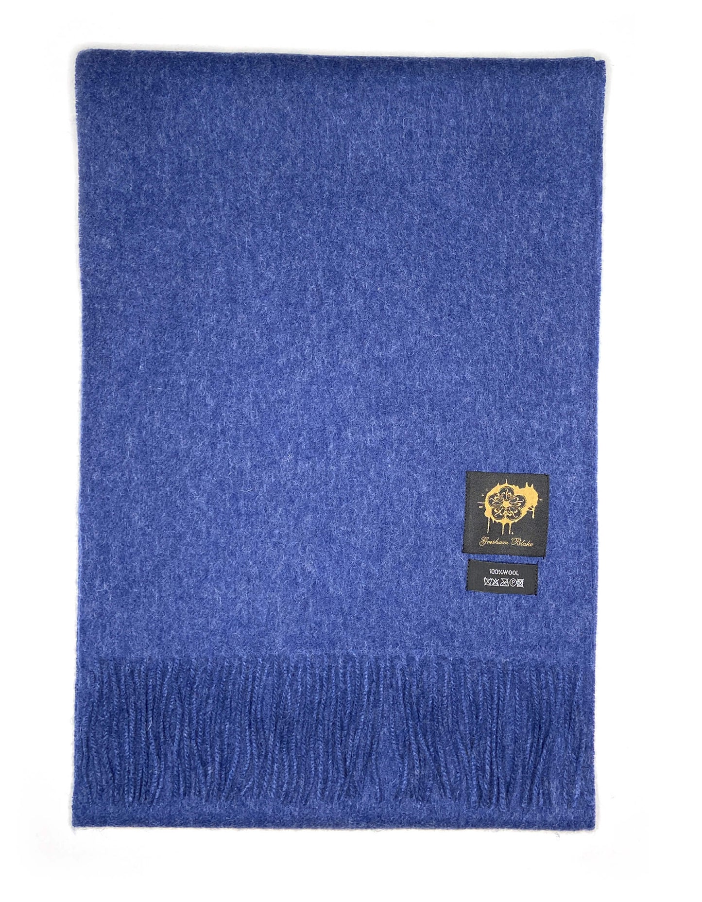 Oxford Blue Wool Scarf