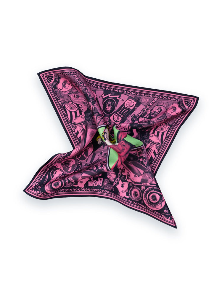 Paradox Pocket Square - Black - Gresham Blake Online
