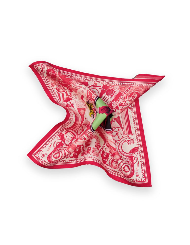 Paradox Pocket Square - White - Gresham Blake Online