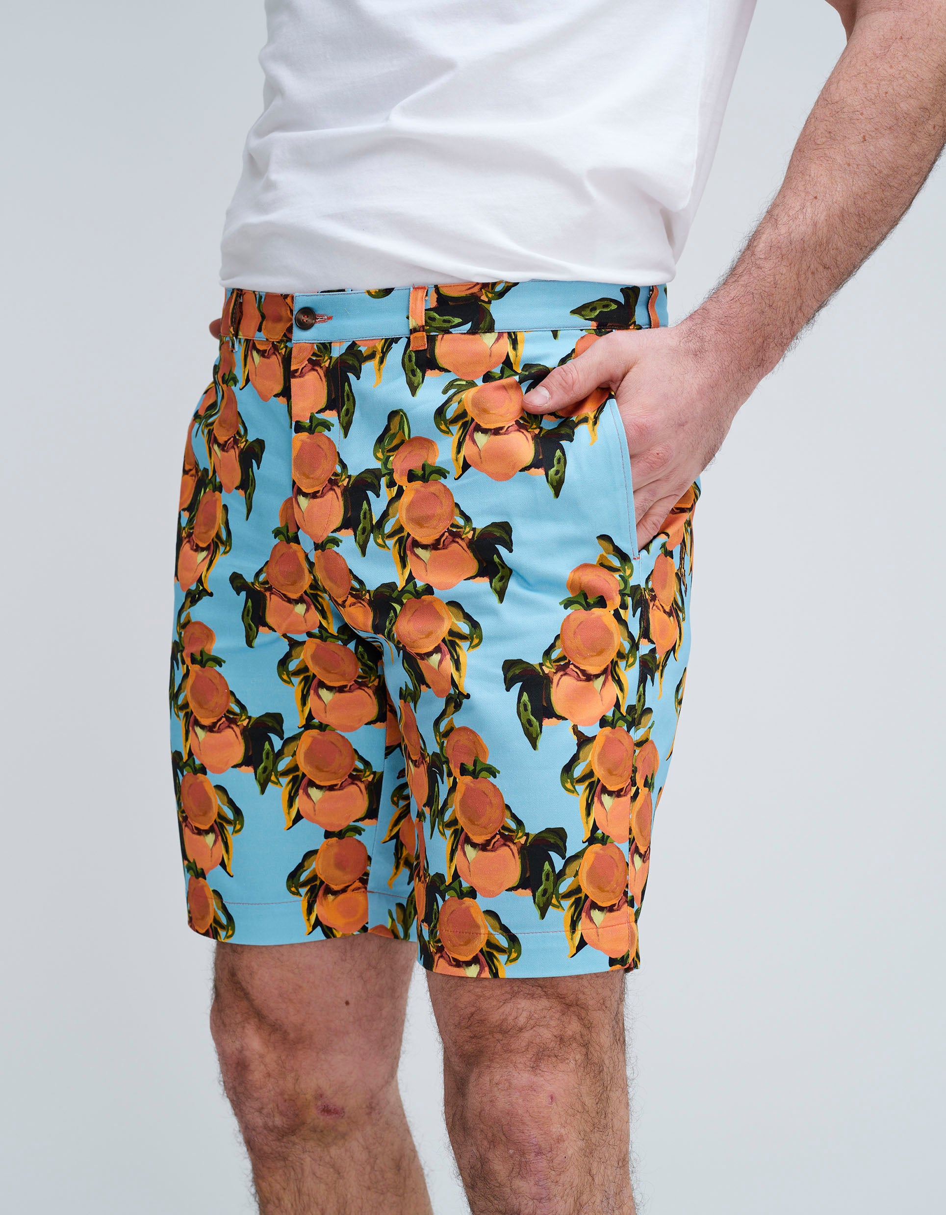 peach shorts mens