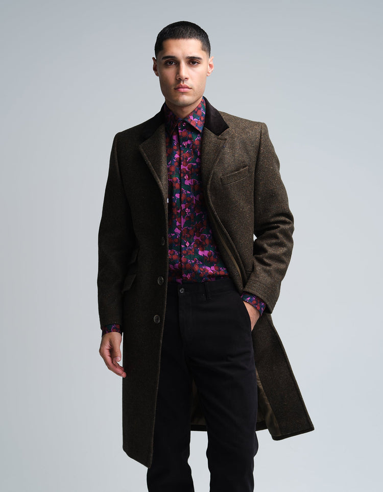 Pink Cherries Jacquard Shirt - Gresham Blake Online