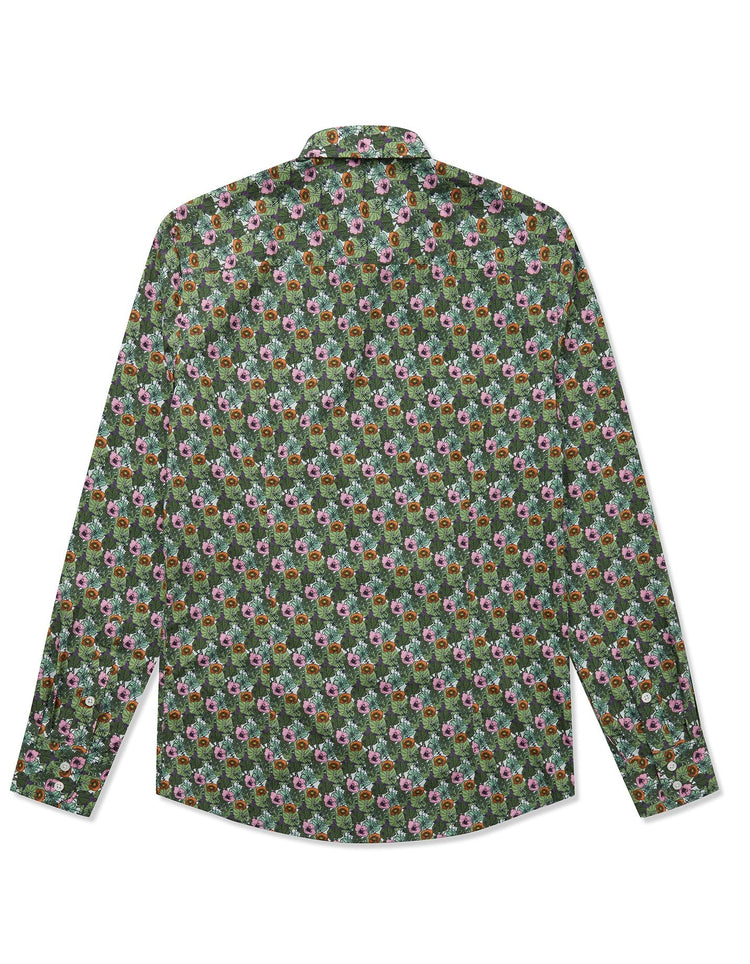 Pink & Green Floral Shirt - Gresham Blake Online