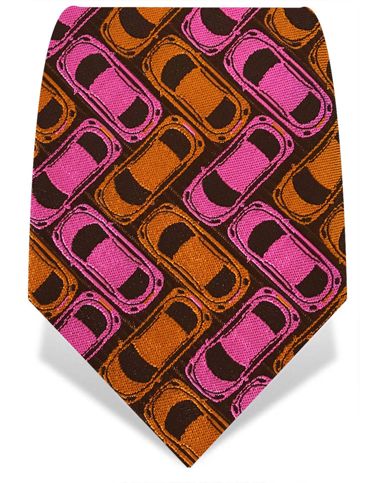 Pink & Orange Car Park Tie - Gresham Blake Online
