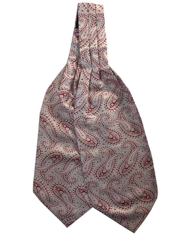 Pink Paisley Jacquard Cravat - Gresham Blake Online