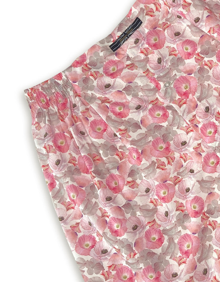 Pink Poppy Boxer Shorts