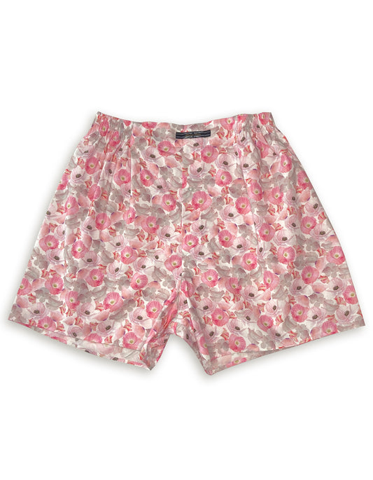 Pink Poppy Boxer Shorts
