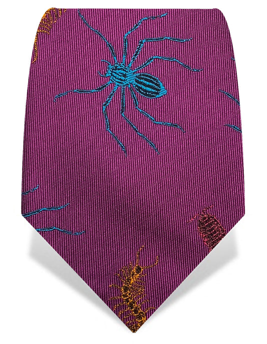 Fuchsia Creepy Crawly Tie