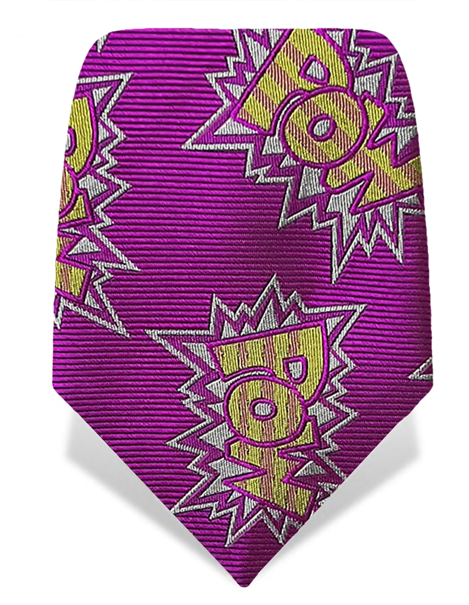 pow purple mixed tie