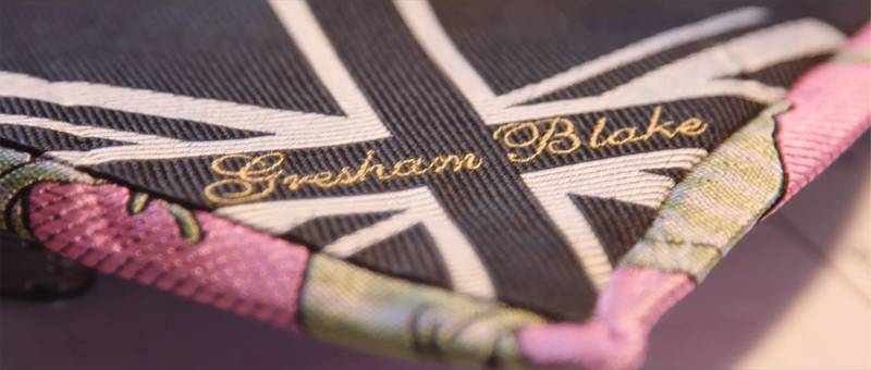 GRESHAM BLAKE SILK TIE MAKING