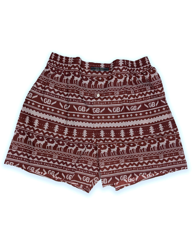 red printed boxer shorts mens