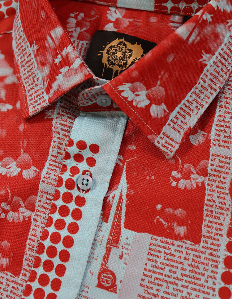 Red & Blue Collage Shirt - Gresham Blake Online