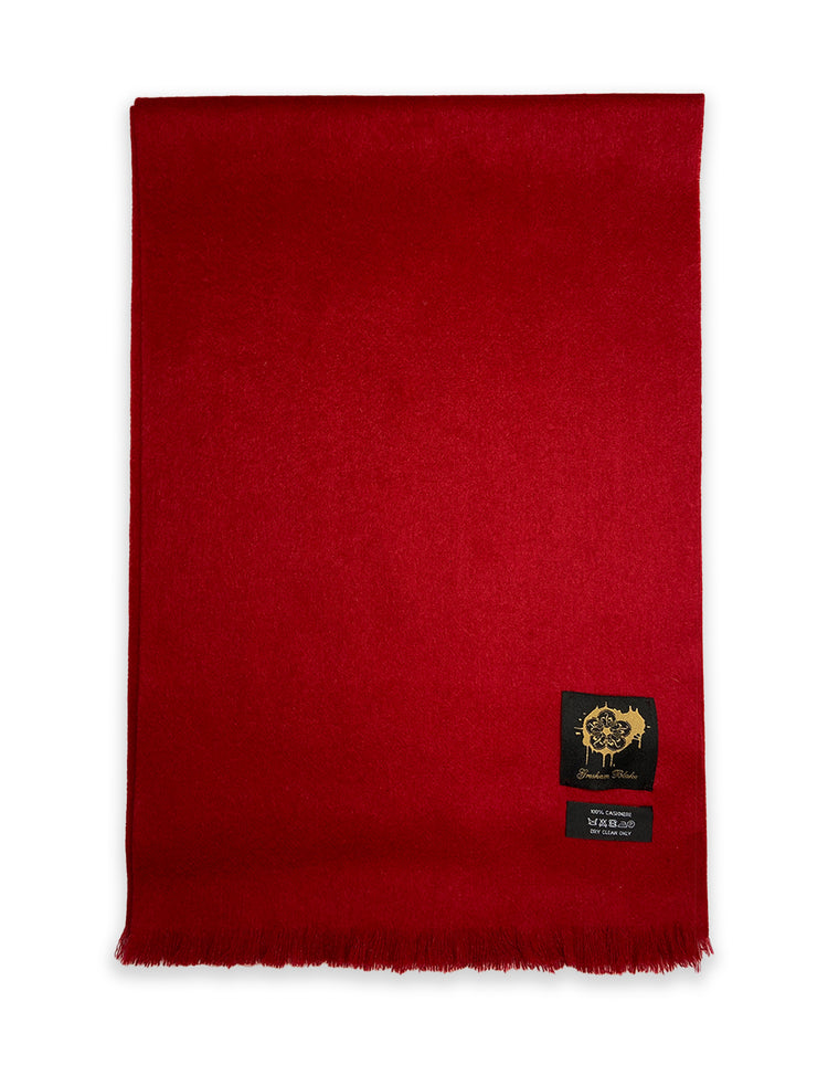 Red Cashmere Scarf