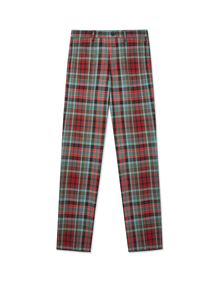 Red & Green Gordon Tartan Trouser - Gresham Blake Online