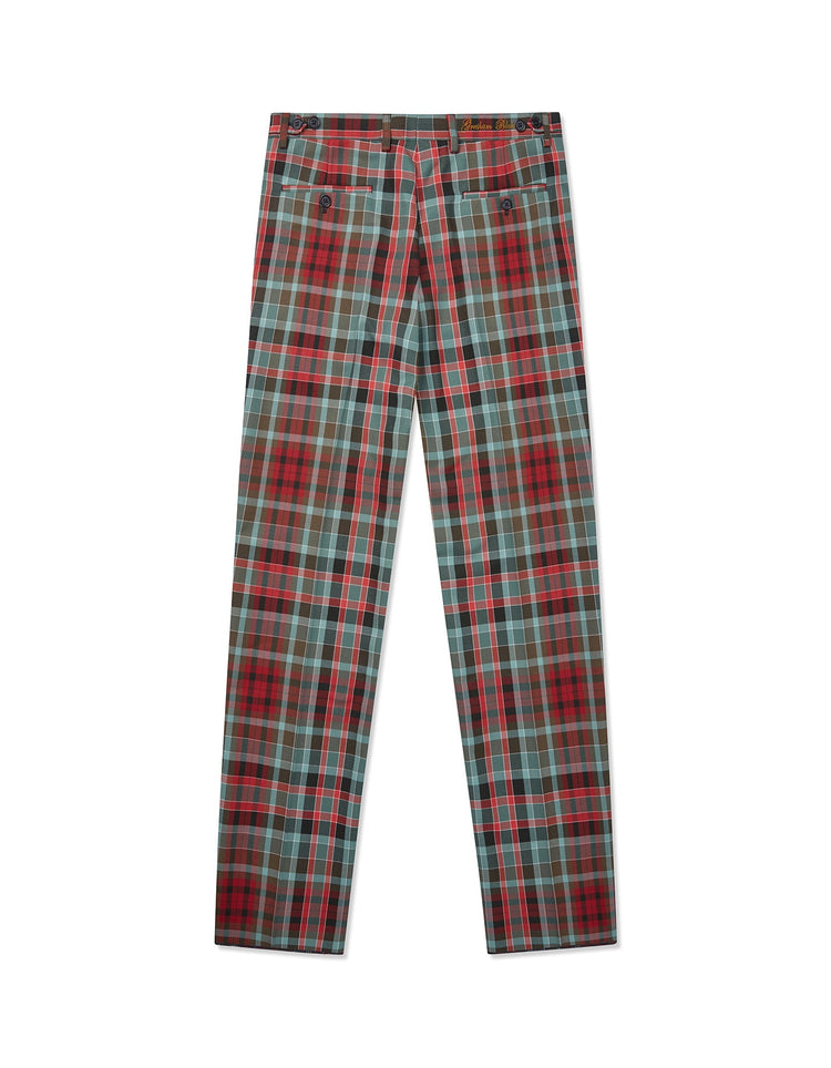 Red & Green Gordon Tartan Trouser - Gresham Blake Online