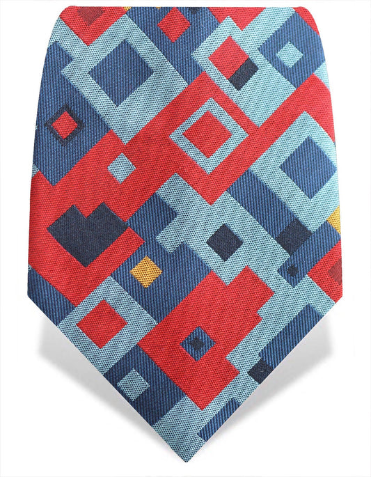 Retro Squares Silk Tie - Gresham Blake Online