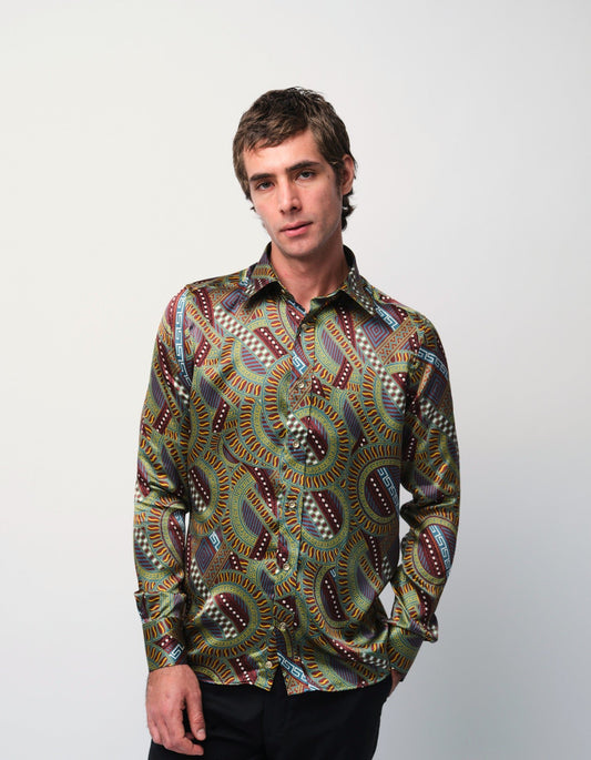Roulette Silk Shirt - Gresham Blake Online