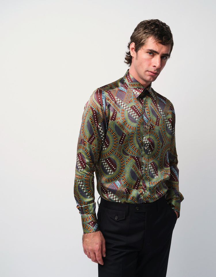 Roulette Silk Shirt - Gresham Blake Online