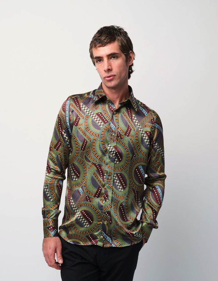 Roulette Silk Shirt - Gresham Blake Online
