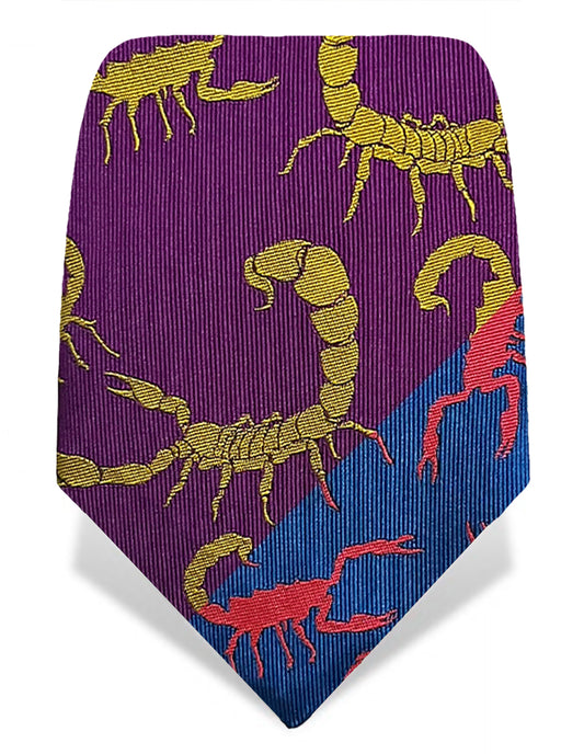 scorpion silk tie for mens