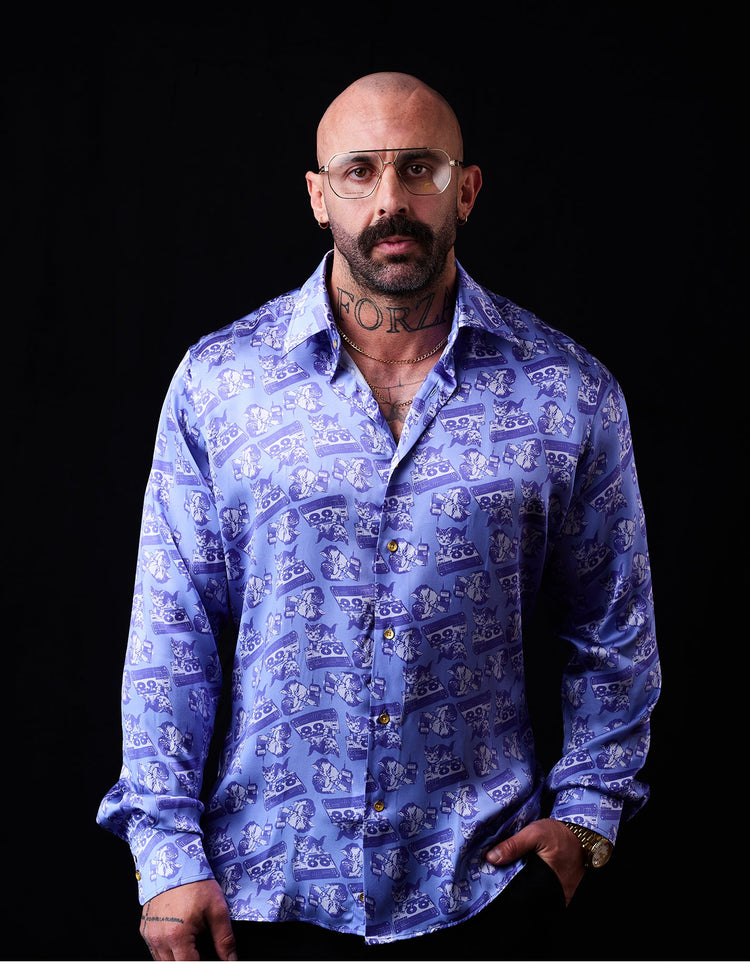Scratchin' Cats Silk Shirt - Gresham Blake Online