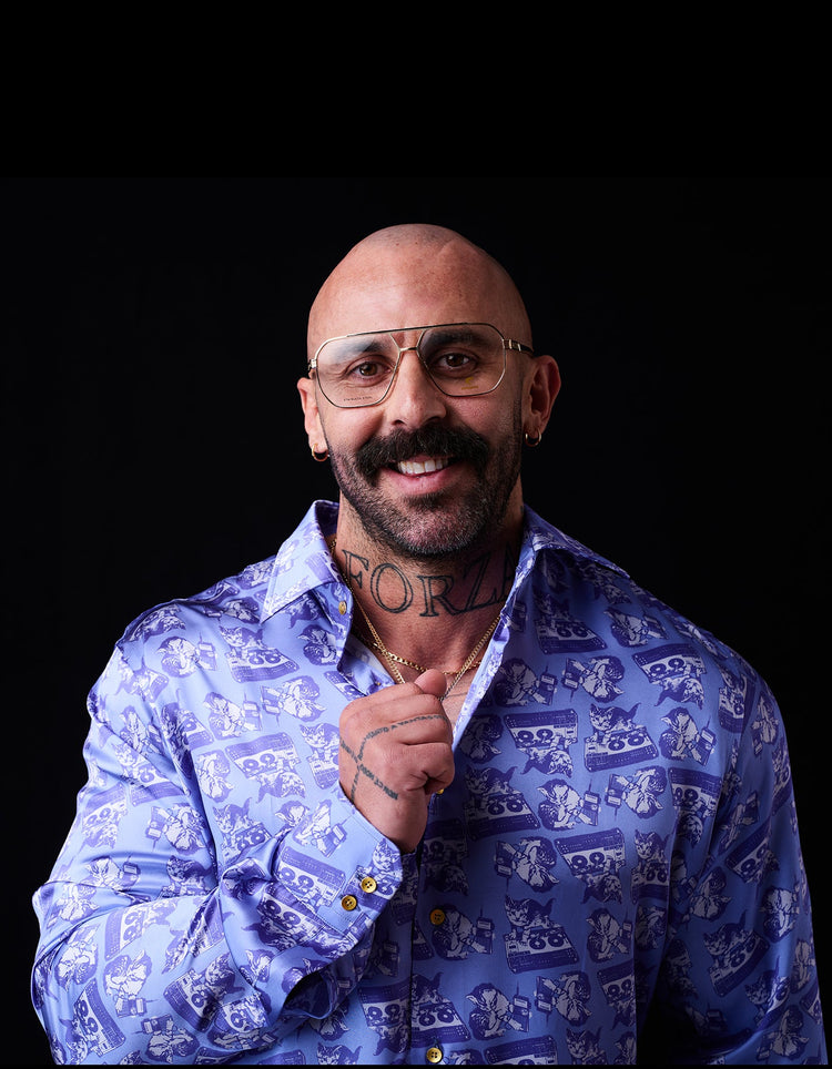 Scratchin' Cats Silk Shirt - Gresham Blake Online