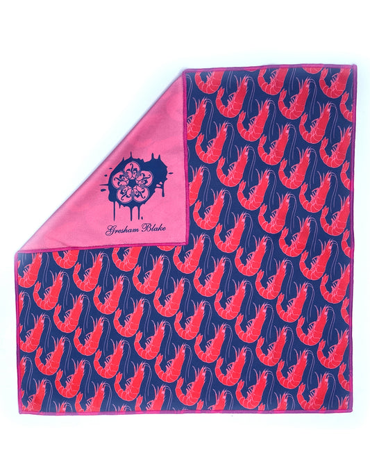 pink and navy pocket square