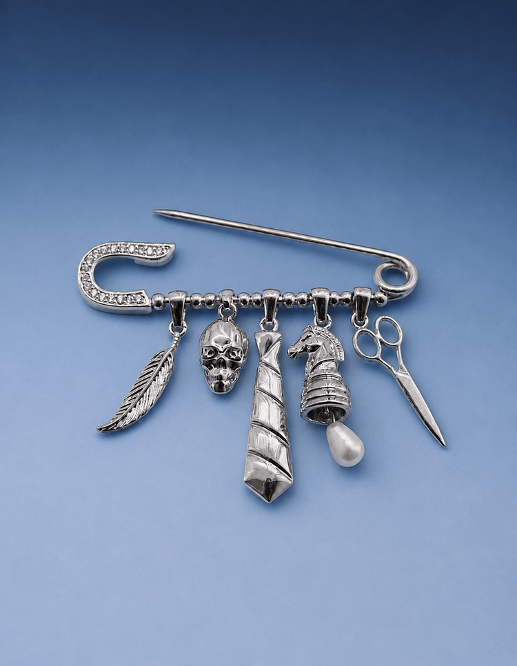 Silver Charm Lapel Pin - Gresham Blake Online