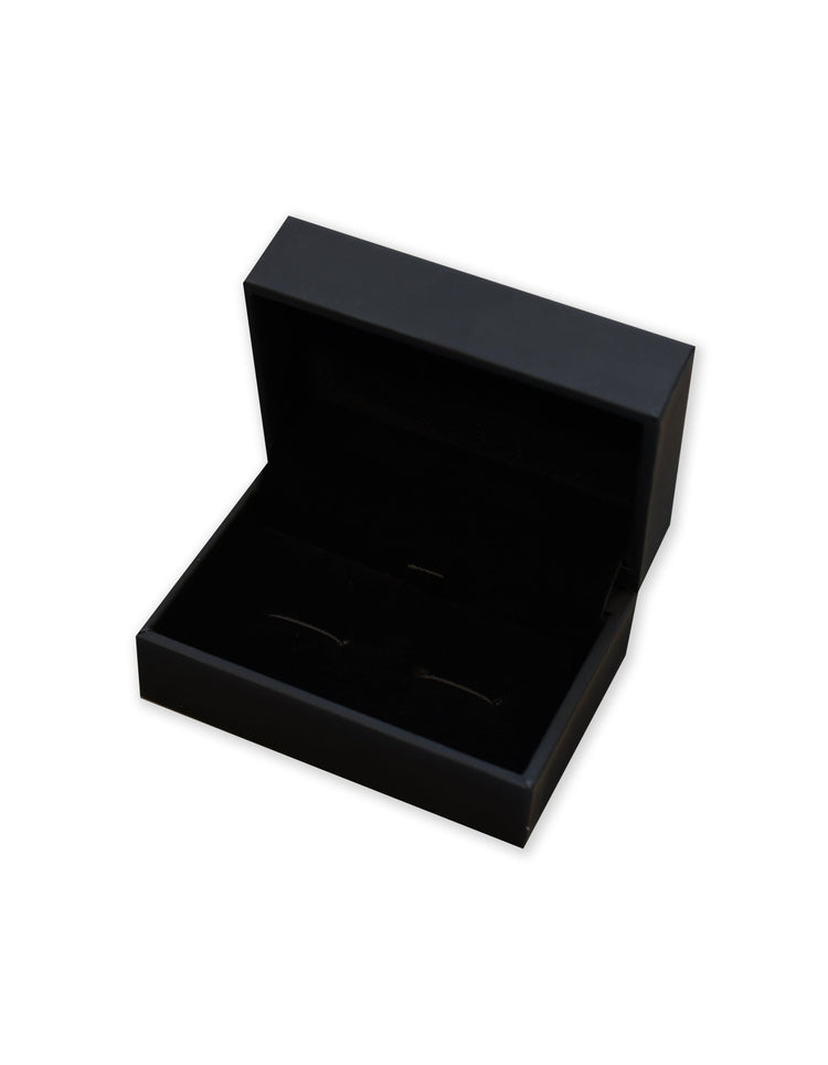 Silver Enamel Logo Cufflinks - Gresham Blake Online