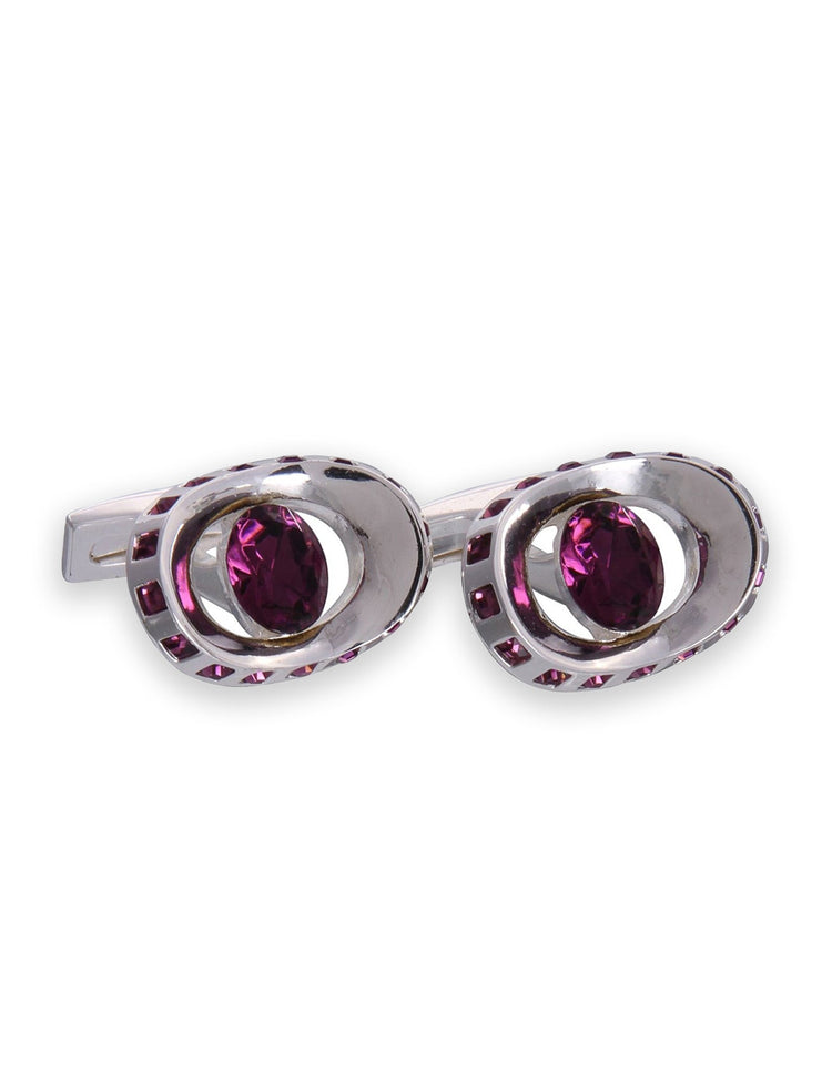 Silver Eye Gemstone Cufflinks - Gresham Blake Online