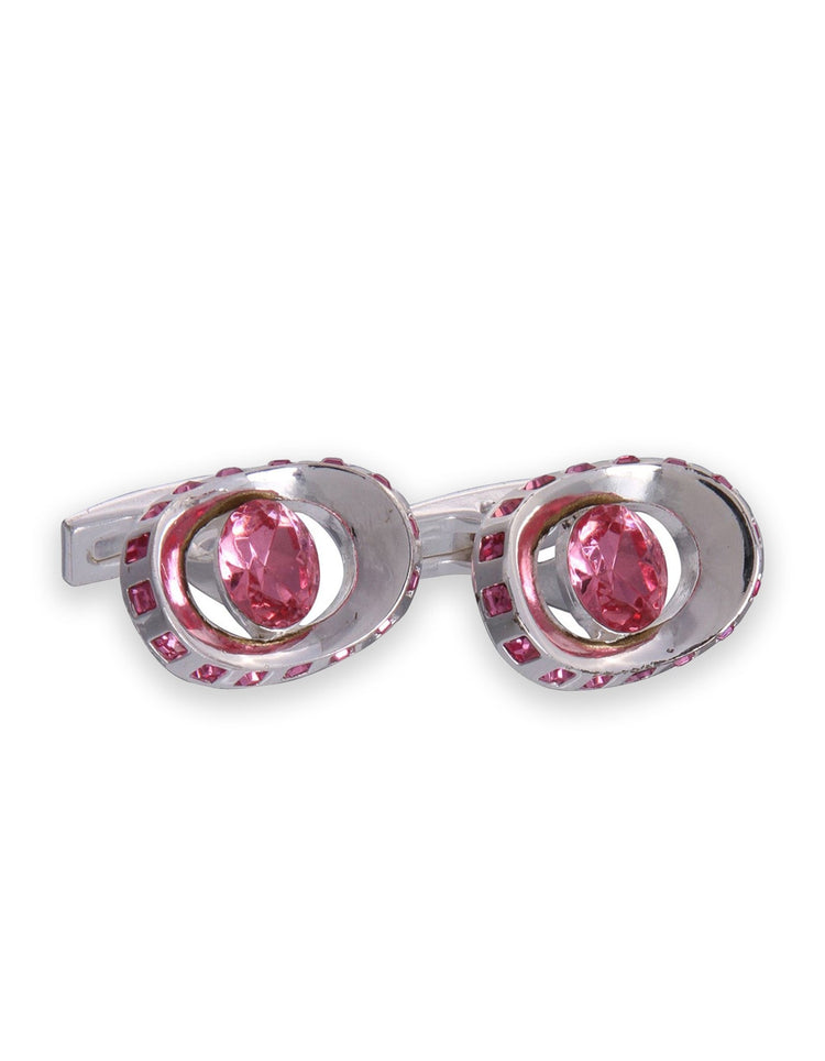 Silver Eye Gemstone Cufflinks - Gresham Blake Online